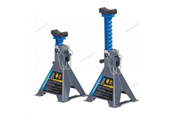 Подставка страховочная с опорными пластинами NORDBERG N3002G (2 т, комплект 2 шт.)