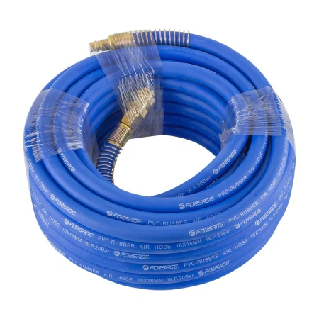 Шланг резиновый воздушный армированный с фитингами 10мм x 16мм x 15м