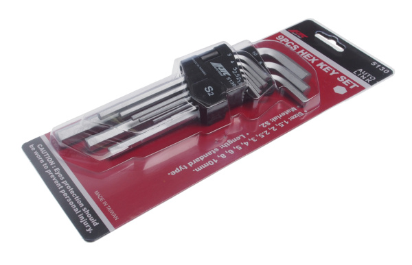 Набор ключей шестигранных удлиненных JTC 5130 (1,5-10 мм, 9 предметов)