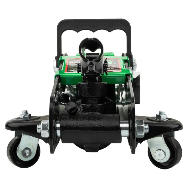 Домкрат подкатной гидравлический низкопрофильный 3т (усиленный корпус,поворотная ручка 360°,h min 85мм, h max 385мм)