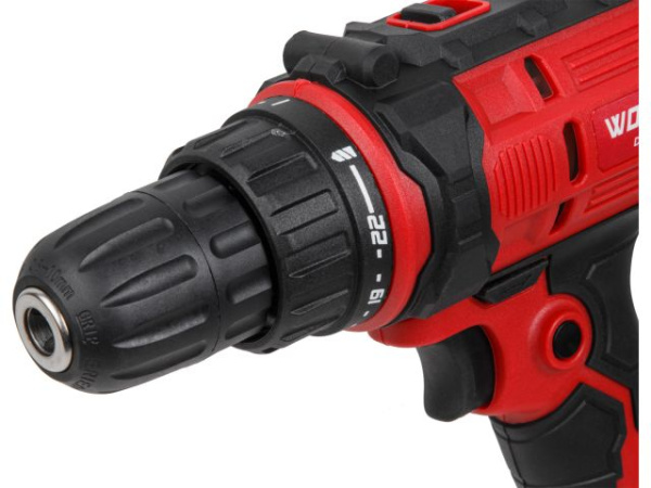 Дрель-шуруповерт WORTEX DR 1025-1 D в кор. 300 Вт, 50 Нм, 2 скор., быстрозажимной патрон: 10 мм