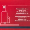 Домкрат бутылочный 20т с клапаном (h min-235мм, h max-445мм)