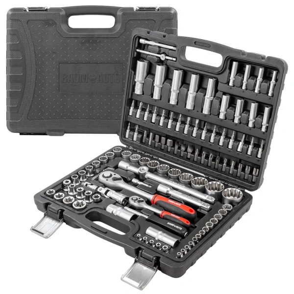 Набор инструментов 108пр.1/4''&1/2''(универс.профиль) (4-32мм)