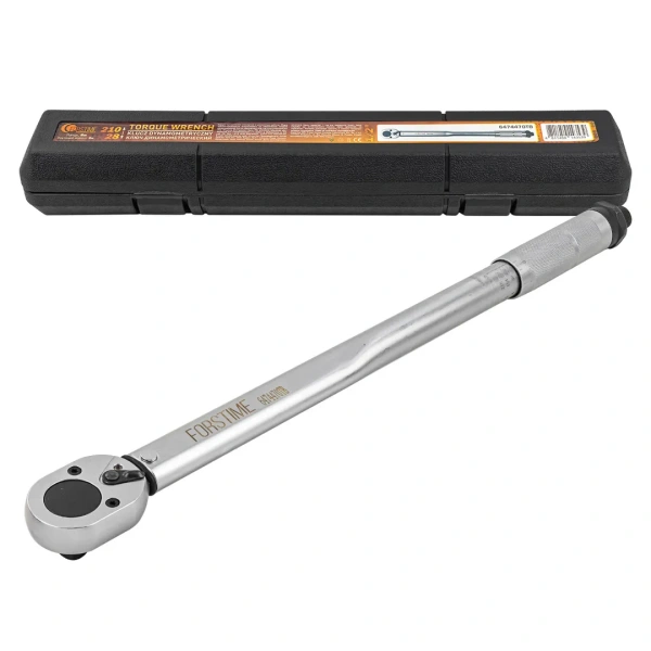 Ключ динамометрический щелчкового типа 28-210Нм 1/2'',в пластиковом футляре