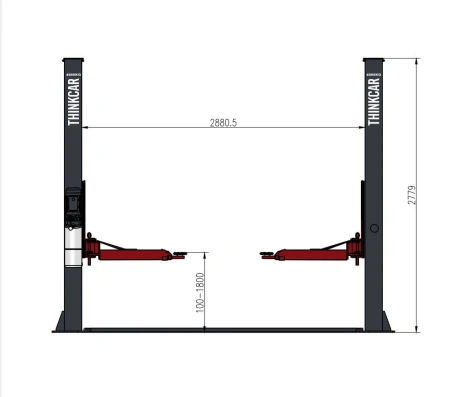 Подъемник 2-х стоечный 4т. THINKCAR TVL 240 (380V)