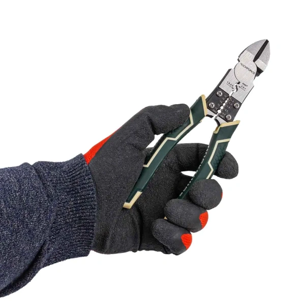 Бокорезы+обжимка/съемник изоляции 200мм, на блистере