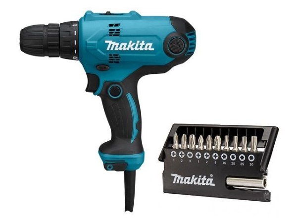 Дрель-шуруповерт MAKITA DF 0300 в кор. + набор бит (11 шт.)