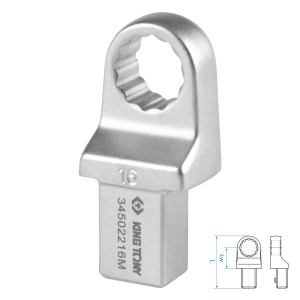 Насадка накидная серии FIT KING TONY 34502216M (16 мм, 14х18 мм)