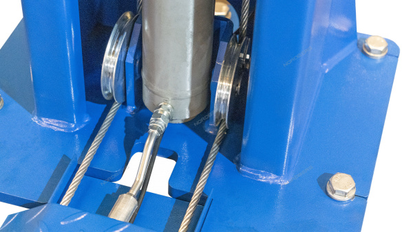 Подъемник двухстоечный с электростопорами NORDBERG N4120BE-4_3+2_380 (4 т, 380 В, синий/серый)