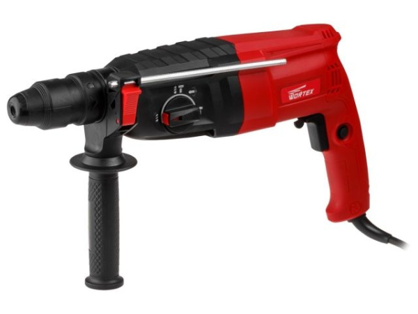 Перфоратор WORTEX RH 2829 в чем. + (2 зубила, 3 сверла) 900 Вт, 3.2 Дж, 28 мм, 4 режима, SDS-plus, Б