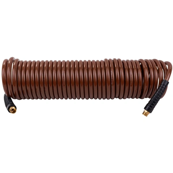 Шланг витой полиуретановый 6.5мм х 10мм х 10м с резьбовыми наконечниками 1/4''