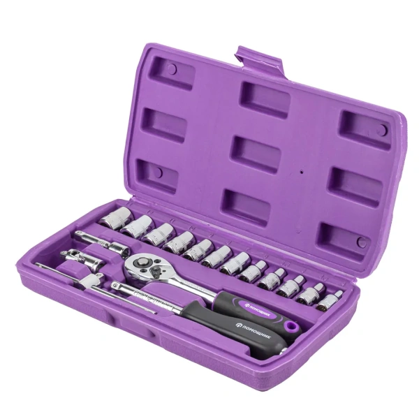 Набор инструментов 17пр.1/4''(6гр.)(4-13мм)