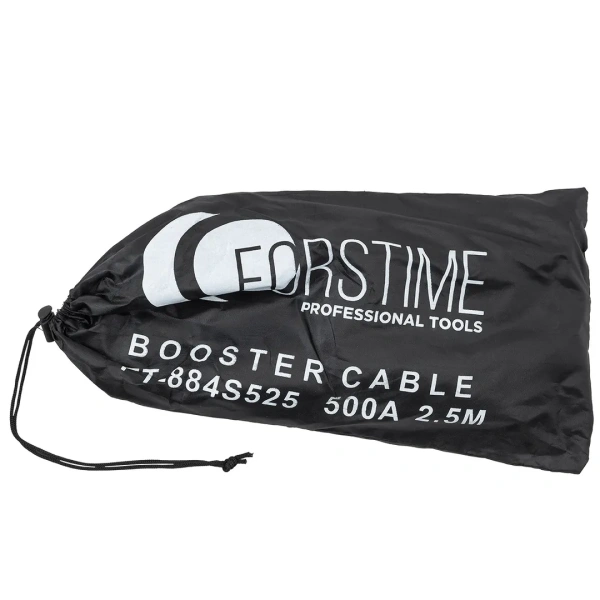Стартовые провода 500 Aмпер, 2.5м, Øкабеля 9мм, Øжилы 0.25мм, кол-во жил 142 (морозостойкая изоляция), в чехле