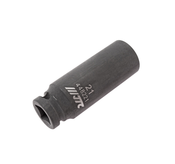 Головка торцевая ударная глубокая JTC 448221 (1/2", 21 мм, L=82 мм)