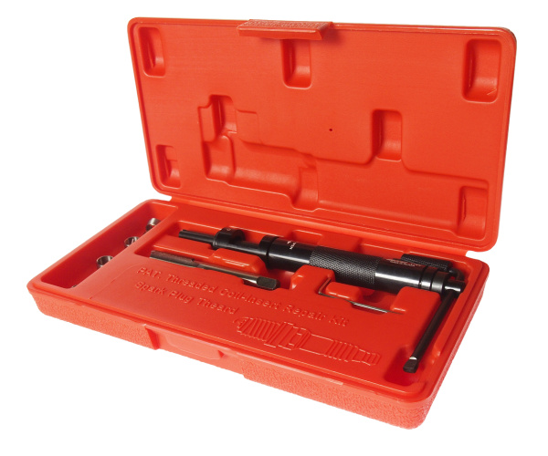 Набор инструментов для восстановления резьбы свечей зажигания JTC 4309 (пружинная вставка М10х1,0, 5 шт.)