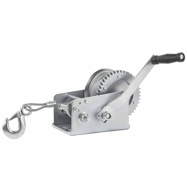 Лебедка ручная барабанная, 1130кг(стальной трос, диаметр троса-4.5мм, длина троса-10м ) Лебедка ручная барабанная, 1130кг(стальной трос, диаметр троса-4.5мм, длина троса-10м )