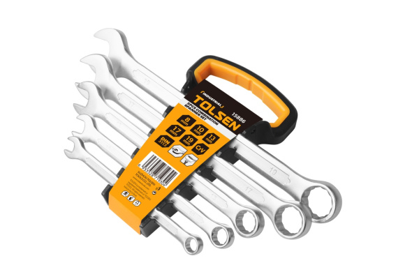 Набор комбинированных ключей 8-19 мм 5 предметов TOLSEN TT15886