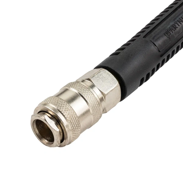 Шланг резиновый воздушный армированный с фитингами 10*15мм*10м (20-60бар, раб. t от -30 до +70°С)