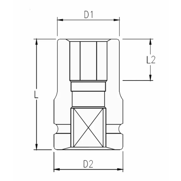 Набор ударных головок глубоких GARWIN PRO 626557-1 (1", 14 пр., 22-60 мм)
