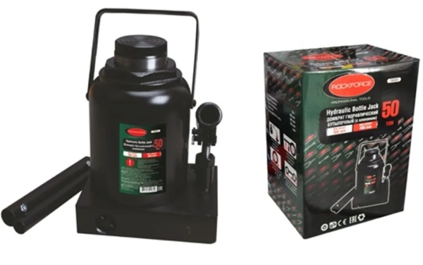 Домкрат бутылочный 50т с клапаном (высота подхвата - 260мм, высота подъема - 480мм)