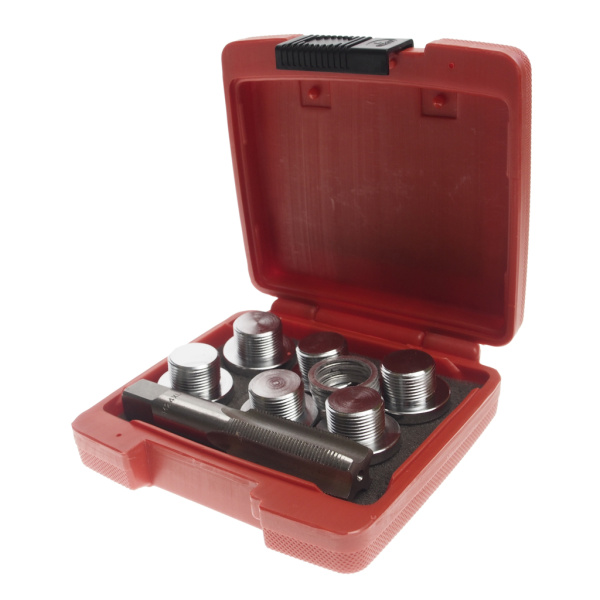 Набор инструментов для ремонта резьбы маслосливных отверстий JTC 2048 (24 мм в боксе)