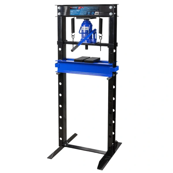Пресс гидравлический напольный домкратного типа 20т, (рабочая высота: 0-890мм, рабочая ширина: 490мм, рабочий стол: 200х490мм, ход штока: 160мм)