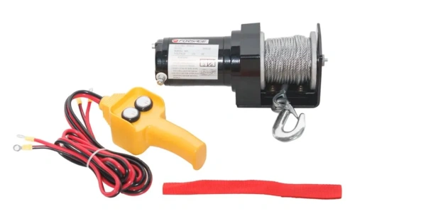 Лебедка автомобильная 0.9Т, 12V (стальной трос, диаметр троса-4.5мм)