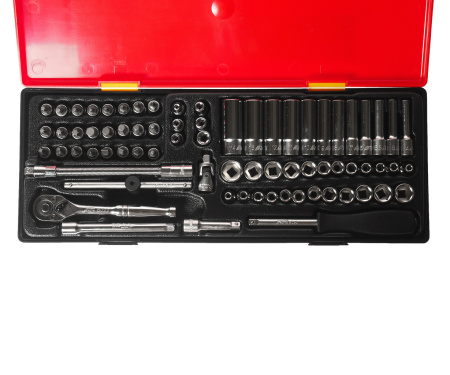 Набор головок комбинированный JTC-K2731 (1/4", 73 предмета в кейсе)