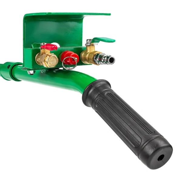 Домкрат подкатной пневматический 5т(6-12bar, h min 144мм, h max 440мм, 3 подушки, Ø320мм)