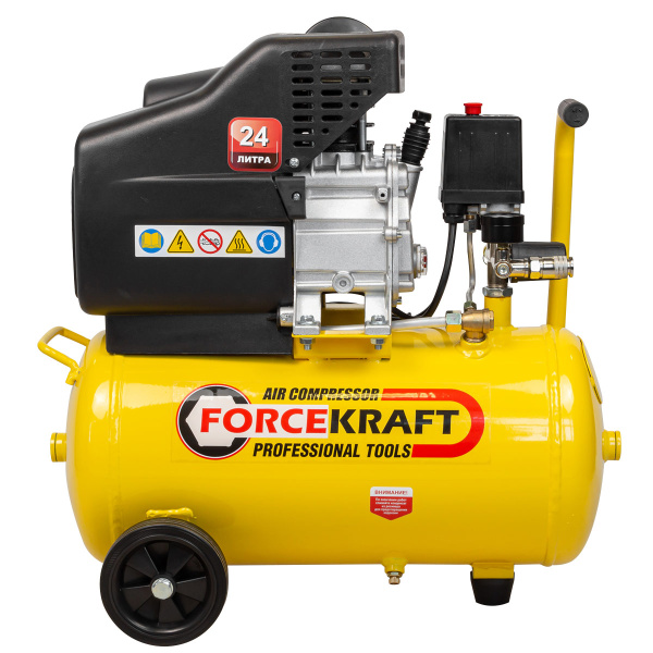 Компрессор поршневой с прямым приводом (ресивер 24л, 8 бар, 138л/м, 1100W, 230V)
