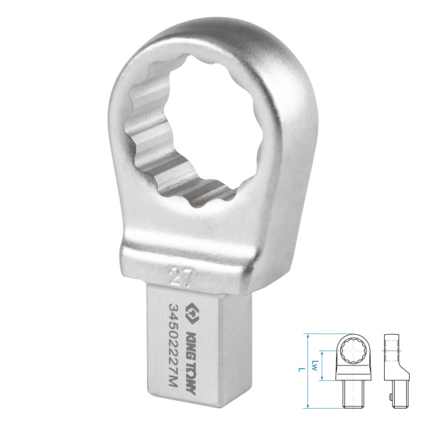 Насадка накидная серии FIT KING TONY 34502227M (27 мм, 14х18 мм)