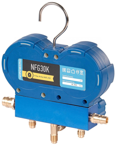 Коллектор манометрический со шлангами и муфтами в кейсе NORDBERG NFG30K