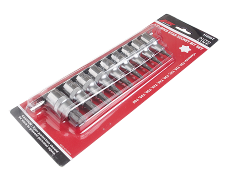 Набор бит-головок JTC H409T (1/2", TORX, T20-T60, 9 предметов)