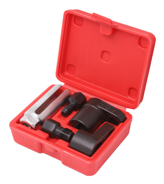 Набор головок для датчиков + метчики для восстановления резьбы, 5 пр. (головки - 22мм, метчики - М12х1.25, М18х1.5) в кейсе