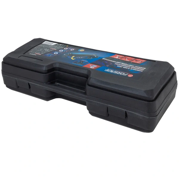 Домкрат подкатной гидравлический 2 т (h min 135мм, h max 385мм) с резиновой накладкой в кейсе