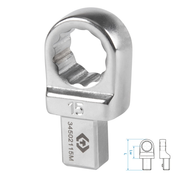 Насадка накидная серии FIT KING TONY 34502115M (15 мм, 9х12 мм)