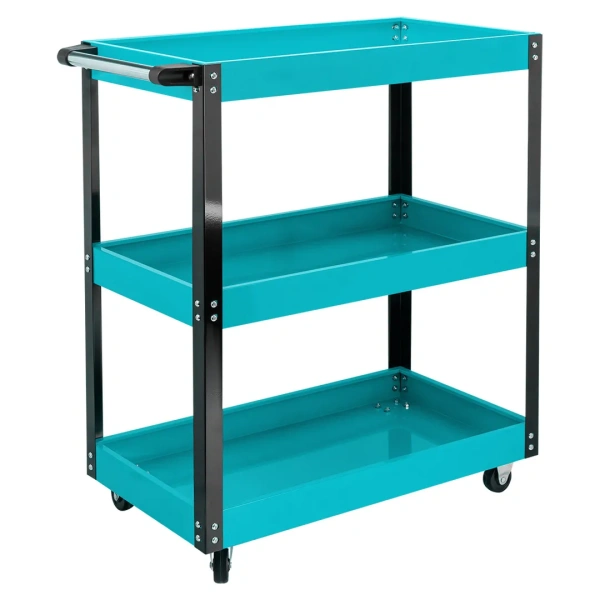 Тележка инструментальная металлическая 3-х полочная