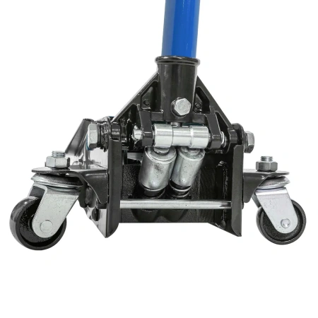 Домкрат подкатной гидравлический 3 т с резиновой накладкой и аксессуарами(перчатки, салфетка из микрофибры 40х30см, 2 поршня,h min135мм,h max465)