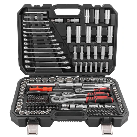 Набор инструментов 218пр. 1/4'',3/8'',1/2''(6гр.)(4-32мм)