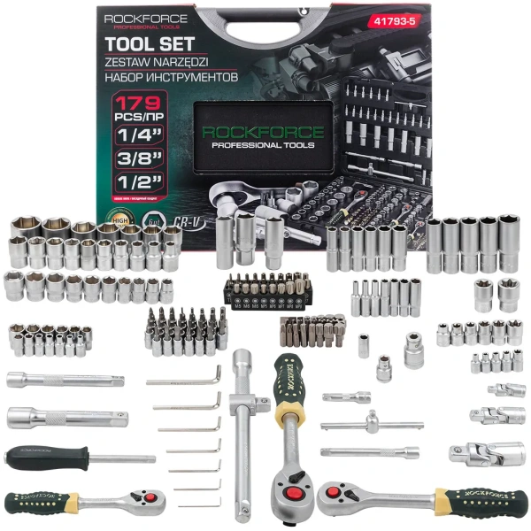 Набор инструментов 179пр. 1/4''3/8''1/2''6 pt