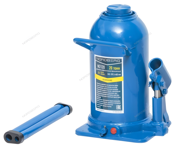 Домкрат бутылочный 20 т NORDBERG N3120