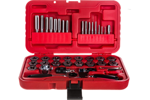 Набор метчиков и плашек SK-5 1/8"-1/2", кейс, 40 предметов МАСТАК 351-10040C