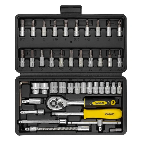 Набор инструментов 46пр. 1/4''(6гр.) (4-14мм)