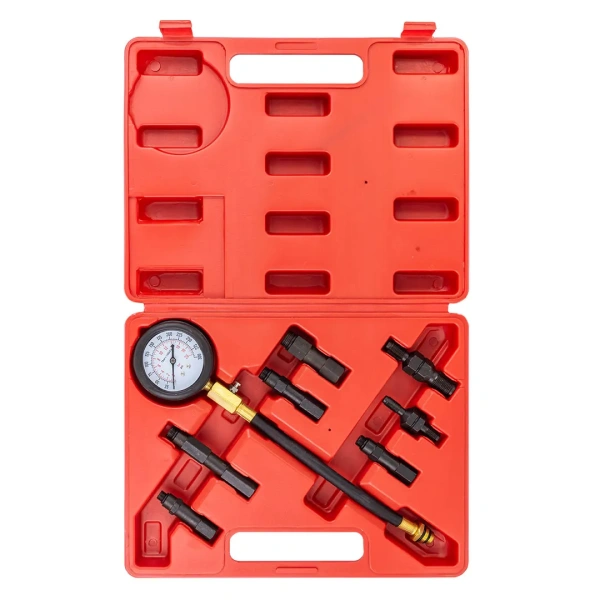 Индикатор компрессии бензинового двигателя (0-20Bar), в кейсе