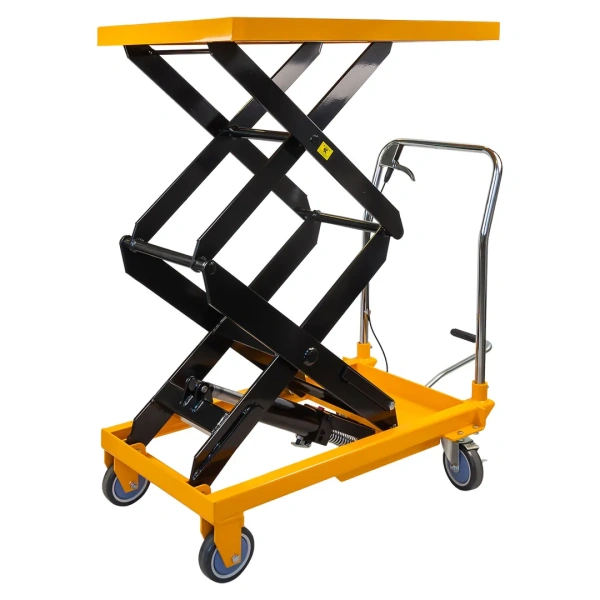 Тележка для перевозки агрегатов гидравлическая г/п 300кг (h min 350мм, h max 1285мм, платформа 820х520мм)