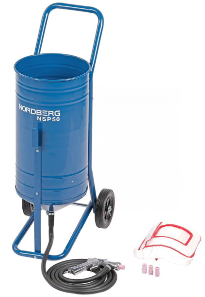 Установка пескоструйная открытая бак для песка 28 л NORDBERG NSP50