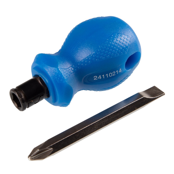 Отвертка со сменной вставкой (битой) Phillips/Slotted, PH2 / 6,5 мм, 38 мм KING TONY 24110214