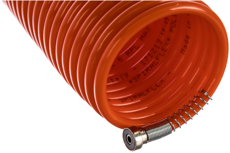 Шланг спиральный полиуретановый GAV SRB 10-6, диаметр 6x8 мм, 10 метров