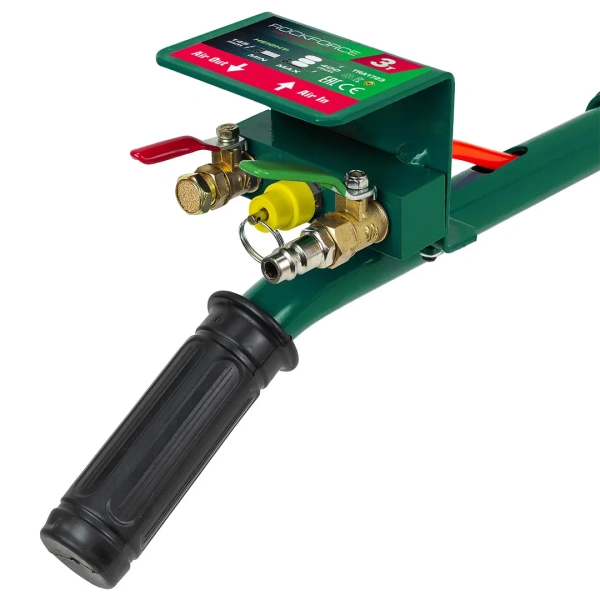 Домкрат подкатной пневматический 3т (h min-145мм,h max-400мм,Ø-255мм)