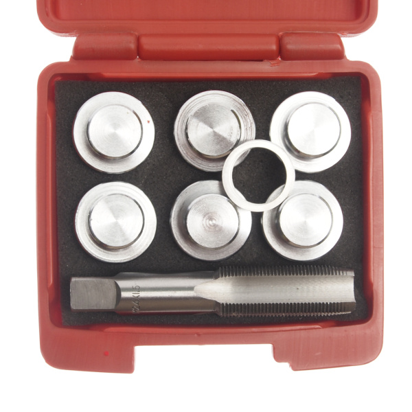 Набор инструментов для ремонта резьбы маслосливных отверстий JTC 2048 (24 мм в боксе)